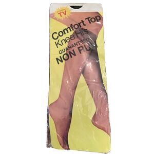 8 1/2-11 As Seen On TV Comfort Top Knee Hi's Guaranteed Non Run Black